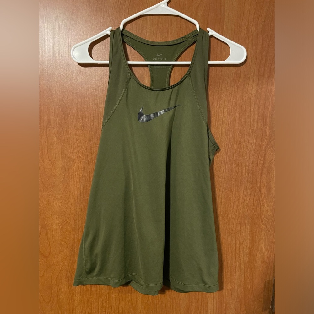 Nike green racerback tank